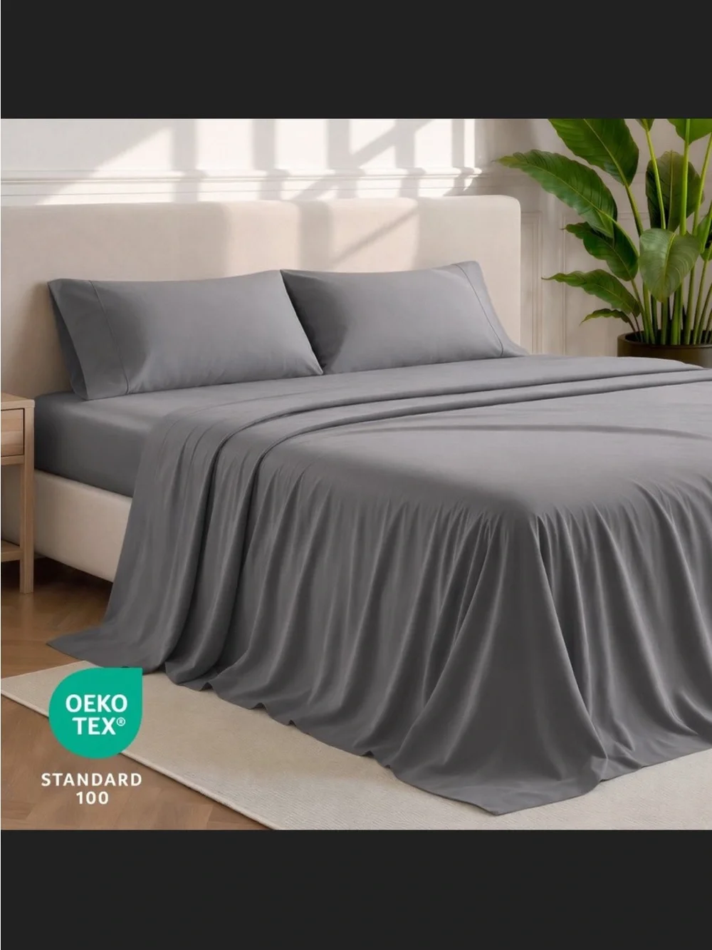 Soft Gray Sheet Set - Luxury Microfiber Bedding